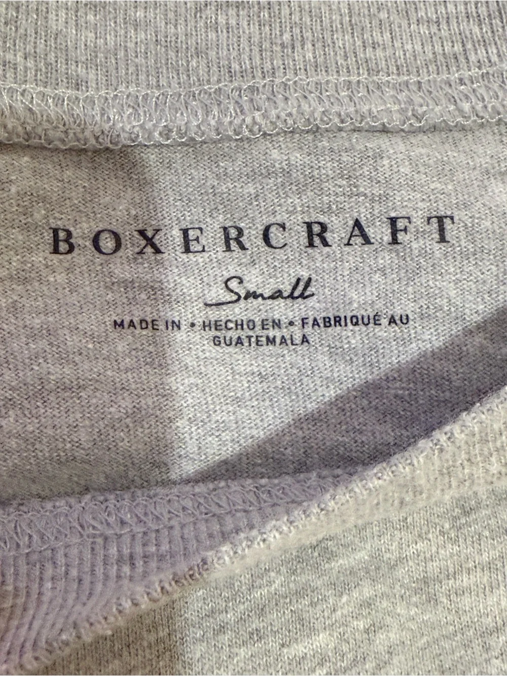 boxercraft Grey CHEER Cropped Sweatshirt
